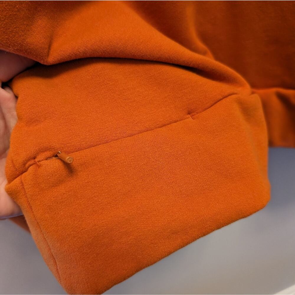 Athleta Retroplush Crew neck Sweatshirt Orange | Size M - Picture 5 of 6